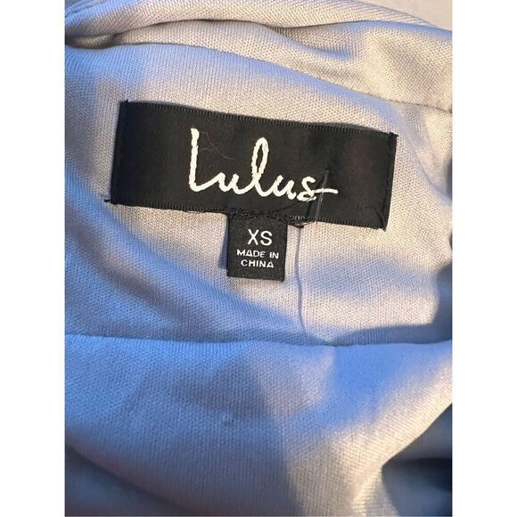 Lulus Size XS Thoughts Of Hue Light Grey Surplice Maxi Dress High Slit Formal - Picture 14 of 14